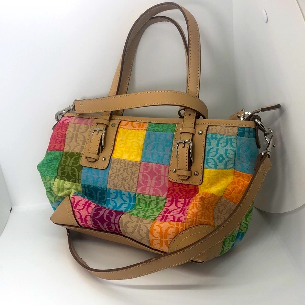 Fossil Multi-Color Patch Work Perfect For Spring … - image 3